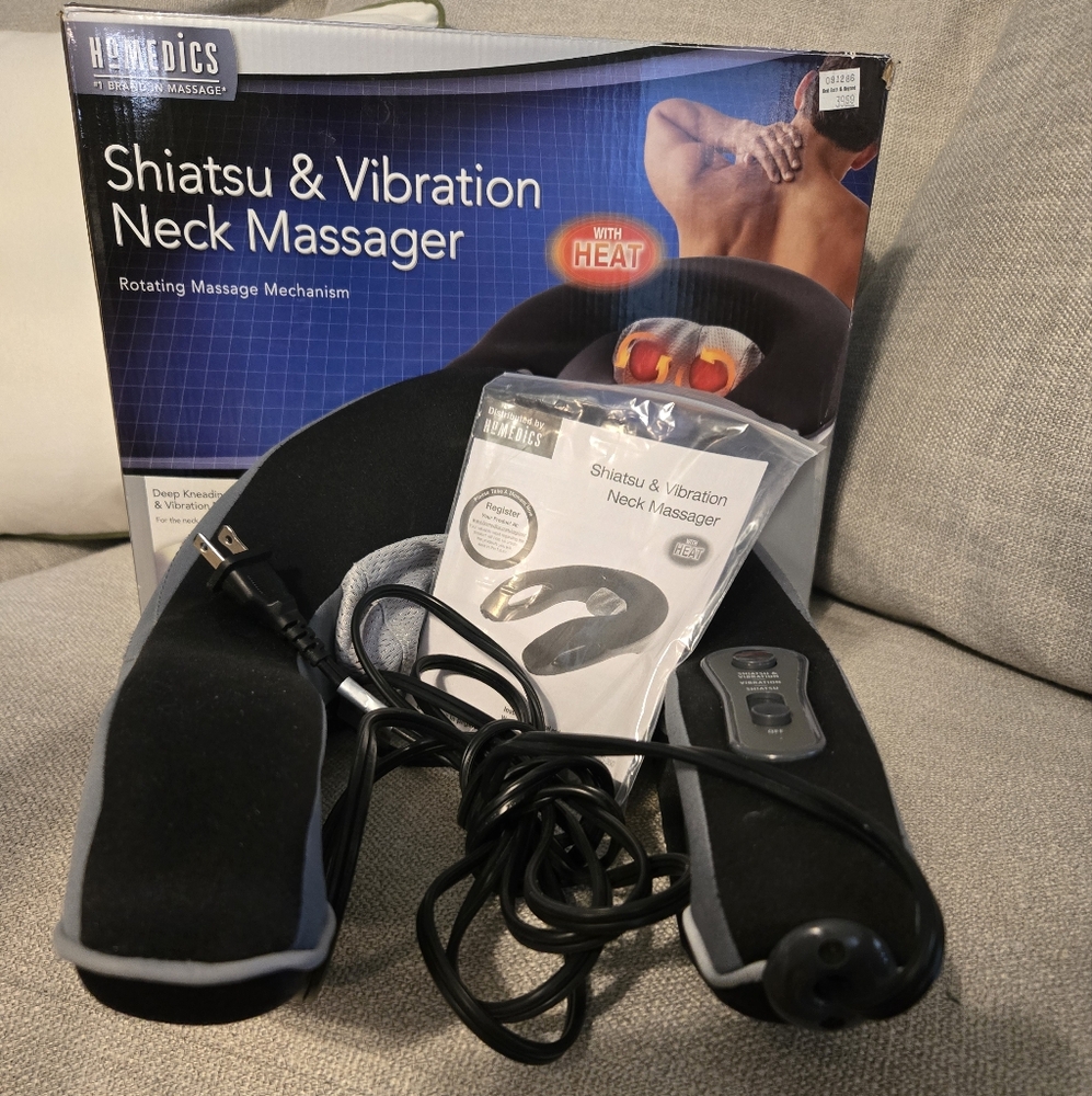 Homedics Black Shiatsu Vibration Neck Massager